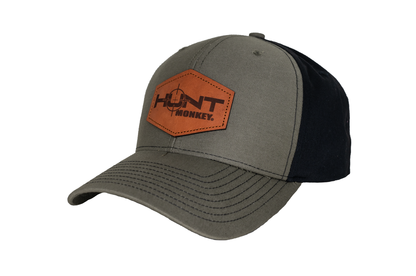 HM802 - Leather Patch Hat     Richardson 112